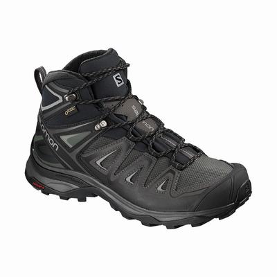 Női Salomon X ULTRA 3 MID GORE-TEX Túrabakancs SA6382904 Fekete